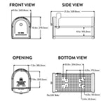 Architectural Bellevue Post Mount Mailbox
