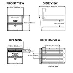 Architectural Oasis Eclipse Locking Post Mount Mailbox