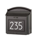 Whitehall Modern Locking Wall Mailbox with Personalized Address Plaque – Extra Large Capacity