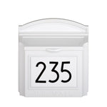Whitehall Modern Locking Wall Mailbox with Personalized Address Plaque – Extra Large Capacity