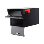 Whitehall Quad Mount MailVault Mailbox Rack with Pyramid Caps (4 Mailboxes, Quad Mount Rack with MailVault Hardware)