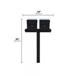 Whitehall Duo Mount MailVault Mailbox (2 Mailboxes, Alt Duo Mount Post with MailVault Hardware)