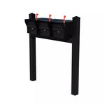 Whitehall Triple Mount MailVault Mailbox Rack with Pyramid Caps (3 Mailboxes, Tri-Mount Rack with MailVault Hardware)