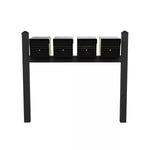 Whitehall Quad Mount MailVault Mailbox Rack with Pyramid Caps (4 Mailboxes, Quad Mount Rack with MailVault Hardware)