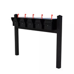 Whitehall Quint Mount MailVault Mailbox Rack with Pyramid Caps (5 Mailboxes, Quint Mount Rack with MailVault Hardware)