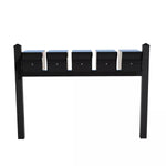 Whitehall Quint Mount MailVault Mailbox Rack with Pyramid Caps (5 Mailboxes, Quint Mount Rack with MailVault Hardware)