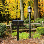 Whitehall Duo Mount MailVault Mailbox (2 Mailboxes, Alt Duo Mount Post with MailVault Hardware)
