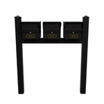 Whitehall Triple Mount MailVault Mailbox Rack with Pyramid Caps (3 Mailboxes, Tri-Mount Rack with MailVault Hardware)