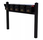 Whitehall Quint Mount MailVault Mailbox Rack with Pyramid Caps (5 Mailboxes, Quint Mount Rack with MailVault Hardware)