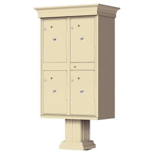 Florence CBU Cluster Mailbox – Vogue Classic Kit, 4 Parcel Lockers