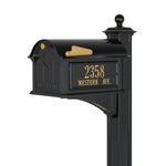 Whitehall Balmoral Mailbox, Side Plaques & Post Package (No Monogram)