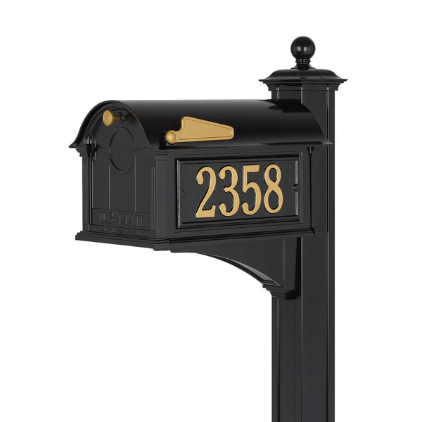 Whitehall Balmoral Mailbox, Side Plaques & Post Package (No Monogram)