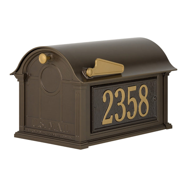 Whitehall Balmoral Mailbox, Side Plaques & Post Package (No Monogram)