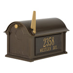 Whitehall Balmoral Mailbox, Side Plaques & Post Package (No Monogram)