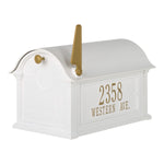 Whitehall Balmoral Mailbox, Side Plaques & Post Package (No Monogram)