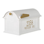 Whitehall Balmoral Mailbox, Side Plaques & Post Package (No Monogram)