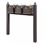 Balmoral Triple Mount Mailbox Set with Personalized Door Medallions & Ball Finials – Available in Black, Bronze, and White