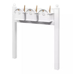 Balmoral Triple Mount Mailbox Set with Personalized Door Medallions & Ball Finials – Available in Black, Bronze, and White