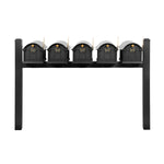 Balmoral Quint Mount Mailbox Set with Personalized Door Medallions & Cap Finials – Available in Black, Bronze, and White