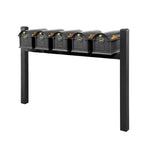 Balmoral Quint Mount Mailbox Set with Personalized Door Medallions & Cap Finials – Available in Black, Bronze, and White