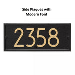 Whitehall Modern Streetside Mailbox (Optional Accessories)