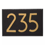 Whitehall Modern Personalized Wall Mailbox Plaque