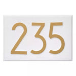 Whitehall Modern Personalized Wall Mailbox Plaque