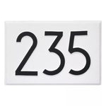 Whitehall Modern Personalized Wall Mailbox Plaque