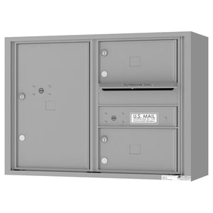 4C06D-02-SM-4C Horizontal Mailbox-Silver Speck