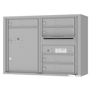 4C06D-05-SM-4C Horizontal Mailbox-Silver Speck