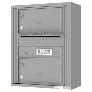 4C06S-02-SM-4C Horizontal Mailbox-Silver Speck