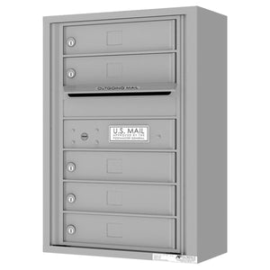 4C07S-05-SM-4C Horizontal Mailbox-Silver Speck