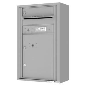 4C08S-01-SM-4C Horizontal Mailbox-Silver Speck