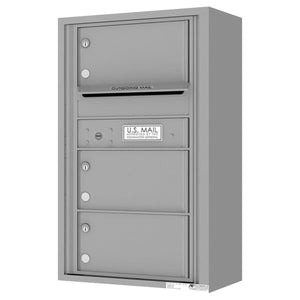 4C08S-03-SM-4C Horizontal Mailbox-Silver Speck