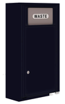 Florence 4C Mailbox Trash/Recycling Bin - Front Loading - 8 Doors High - Surface Mounted - Private Access