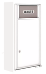Florence 4C Mailbox Trash/Recycling Bin - Front Loading - 8 Doors High - Surface Mounted - Private Access