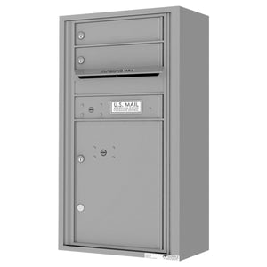 4C09S-02-SM-4C Horizontal Mailbox-Silver Speck