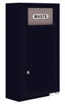 Florence 4C Mailbox Small Trash/Recycling Bin - Front Loading - 9 Doors High - Surface Mounted - Private Access