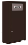 Florence 4C Mailbox Small Trash/Recycling Bin - Front Loading - 9 Doors High - Surface Mounted - Private Access