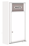 Florence 4C Mailbox Small Trash/Recycling Bin - Front Loading - 9 Doors High - Surface Mounted - Private Access