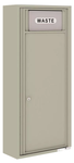 Florence 4C Mailbox Trash/Recycling Bin - Front Loading - 11 Doors High - Surface Mounted - Private Access