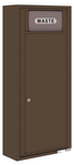 Florence 4C Mailbox Trash/Recycling Bin - Front Loading - 11 Doors High - Surface Mounted - Private Access