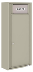 Florence 4C Mailbox Large Trash/Recycling Bin - Front Loading - 12 Doors High - Surface Mounted - Private Access