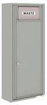 Florence 4C Mailbox Large Trash/Recycling Bin - Front Loading - 12 Doors High - Surface Mounted - Private Access