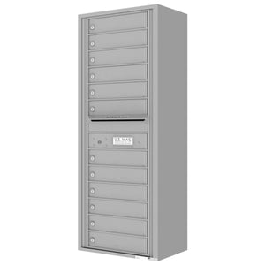 4C14S-12-SM-4C Horizontal Mailbox-Silver Speck