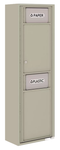 Florence 4C Mailbox Medium Trash/Recycling Bin - Front Loading - 14 Doors High - Surface Mounted - Private Access