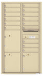 Versatile Front Loading Commercial Mailbox with 15 Tenant Doors and 3 Parcel Lockers