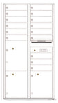 Versatile Front Loading Commercial Mailbox with 15 Tenant Doors and 3 Parcel Lockers