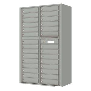 4C16D-29-SM-4C Horizontal Mailbox-Silver Speck