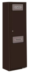 Florence 4C Mailbox Extra Large Trash/Recycling Bin - Front Loading - Max Height - Surface Mounted - Private Access